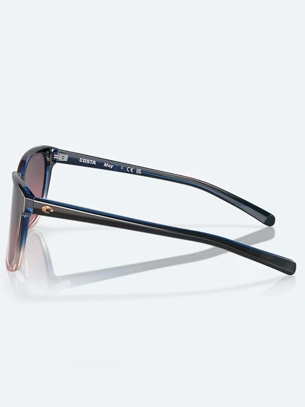 Costa Women's Black to Pink Gradient Polarized Sunglasses